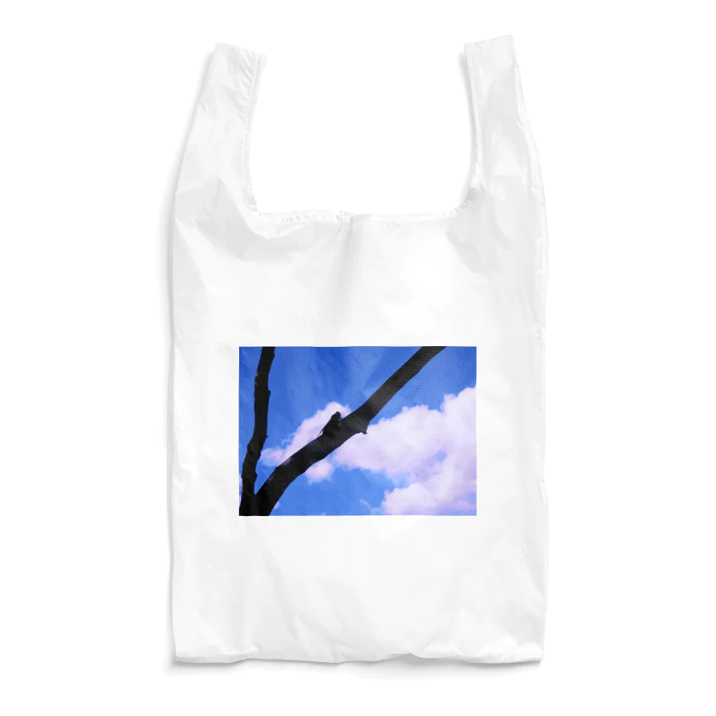 みずあめあいすのセミシルエット×青空 Reusable Bag