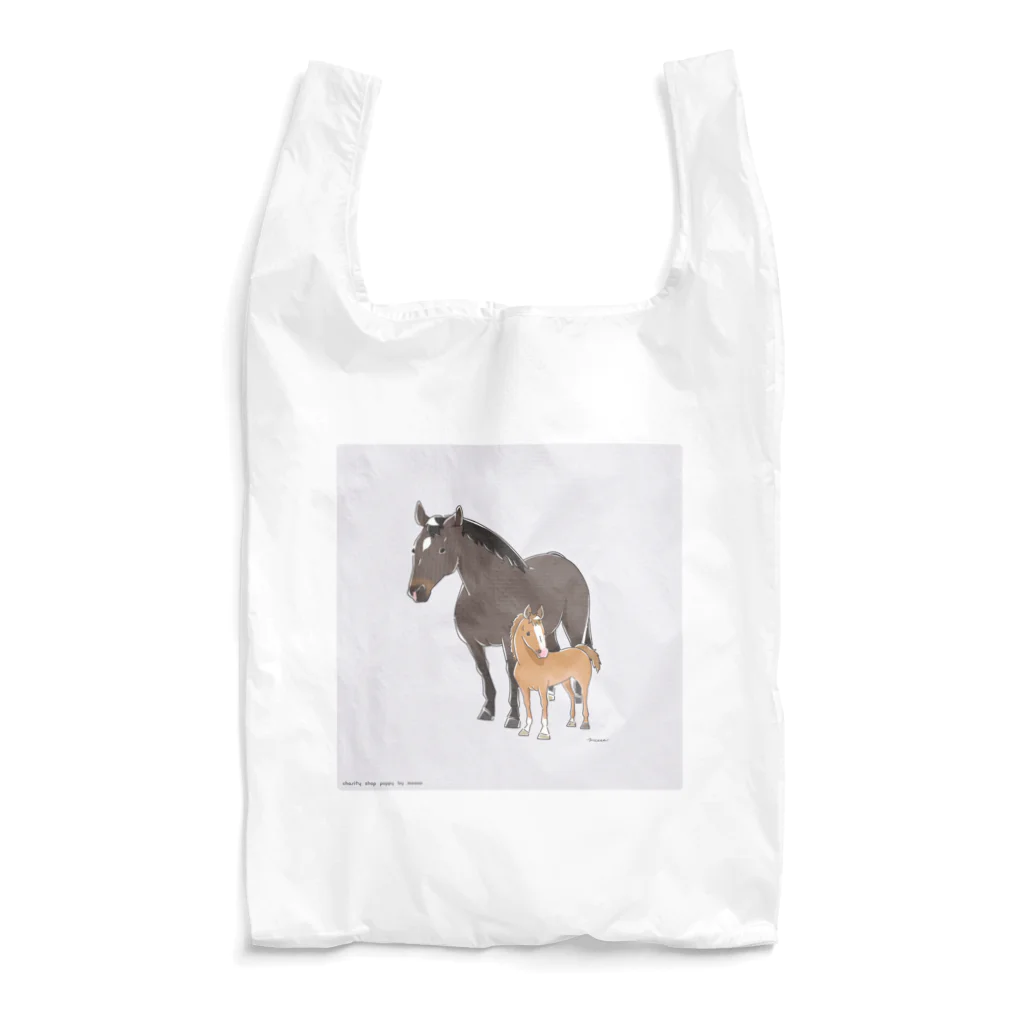 POPPY＿moooo  チャリティーショップの親子　4 Reusable Bag