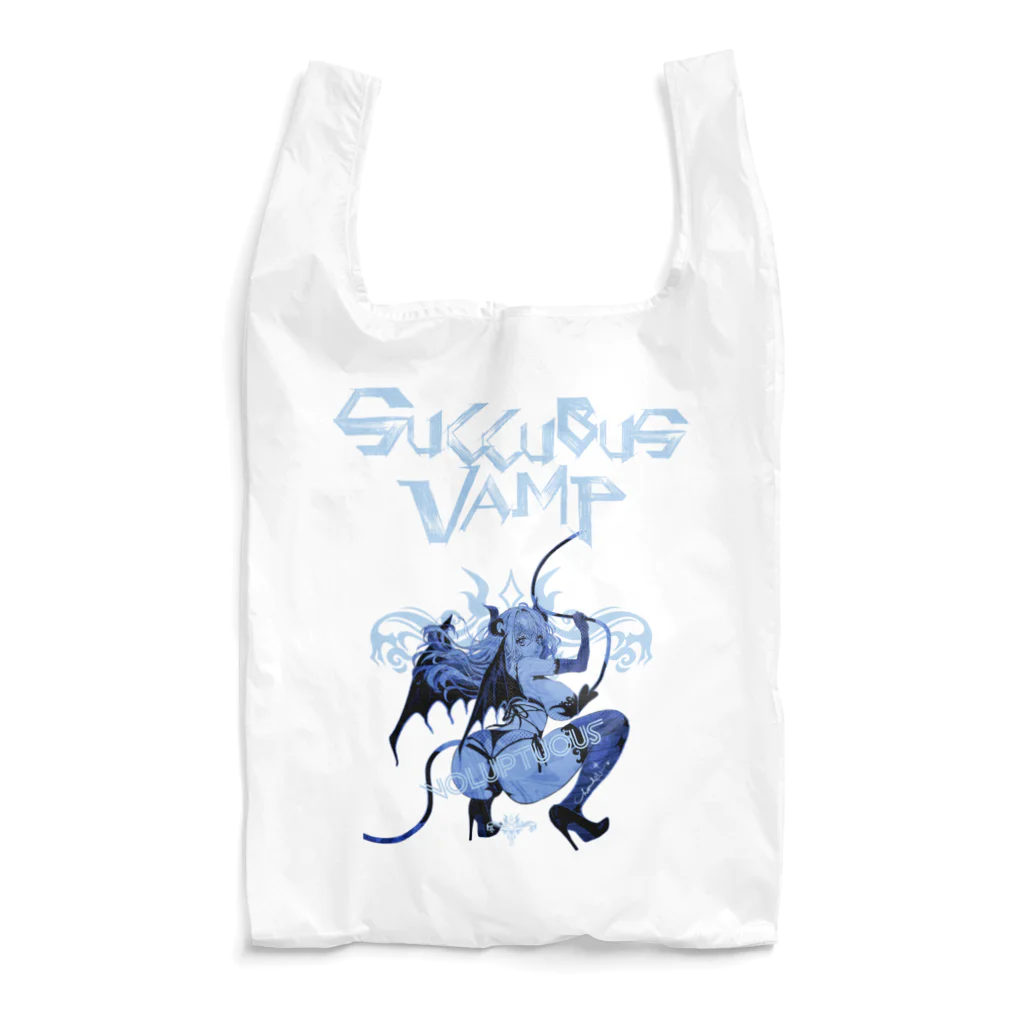 loveclonesのSUCCUBUS VAMP 0614 小悪魔 ヴォラプチュアス ブルー Reusable Bag