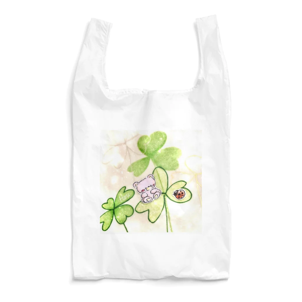 くまイラスト 春くぅのてんとう虫さん、こんにちは Reusable Bag