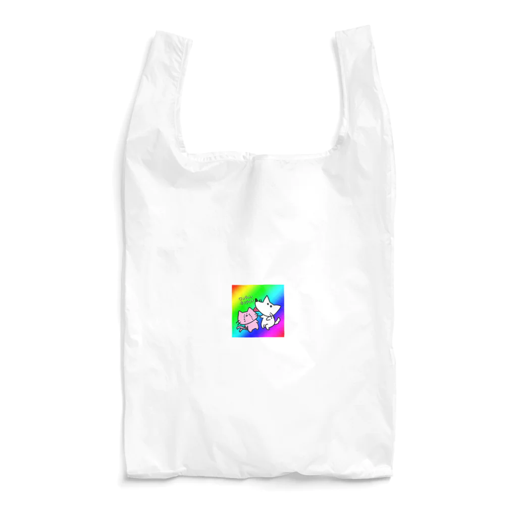 ワンチャンネコチャンのワンチャンとネコチャン Reusable Bag