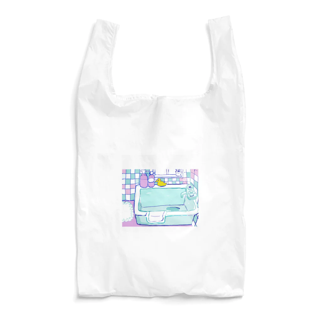 しかくまのバスルーム Reusable Bag