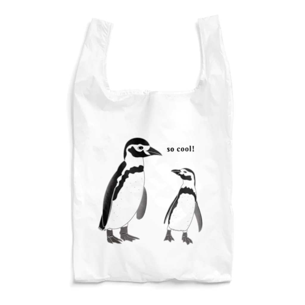 ekoeko ショップのペンギン親子 エコバッグ Reusable Bag