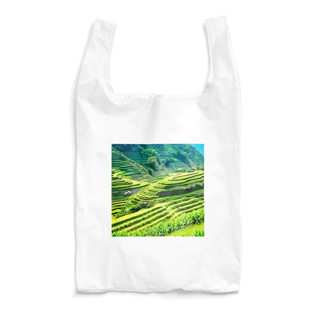 dolphineの日本の原風景　棚田 Reusable Bag