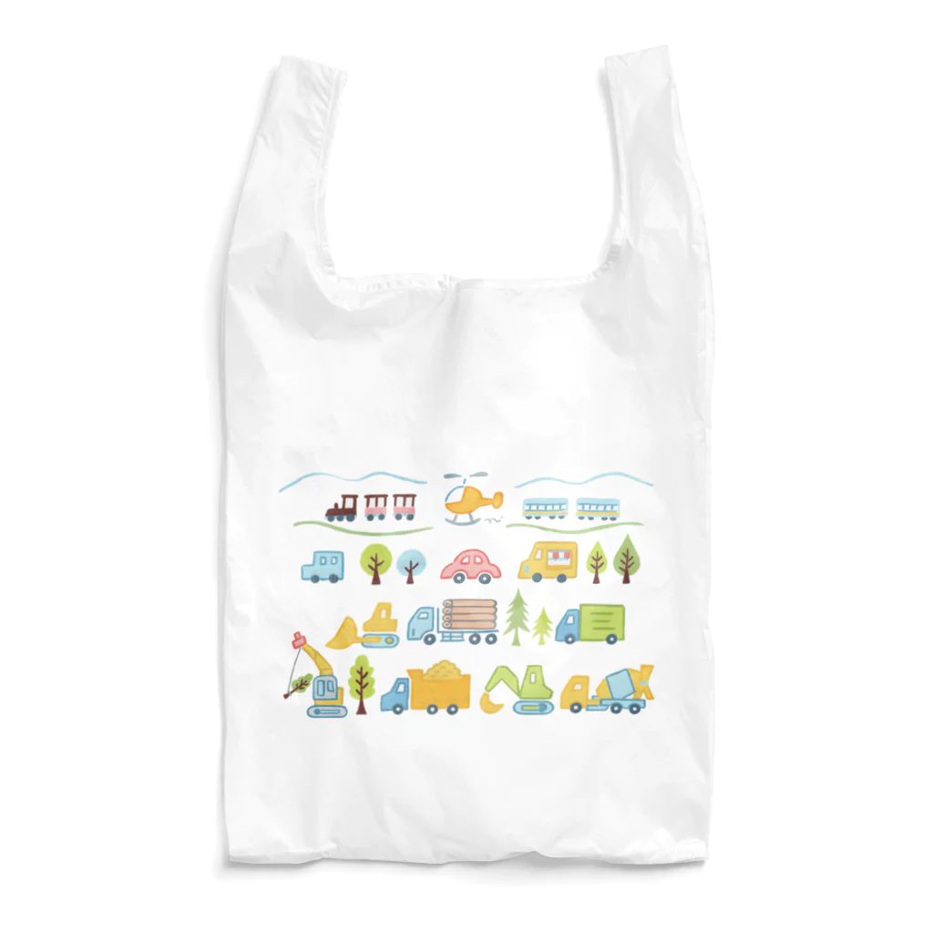 Norinののりものたちと森 Reusable Bag