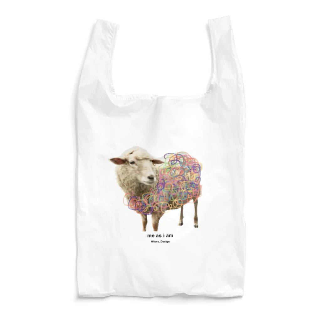 Hitory_Designのme as i am_color(ひつじさん) Reusable Bag