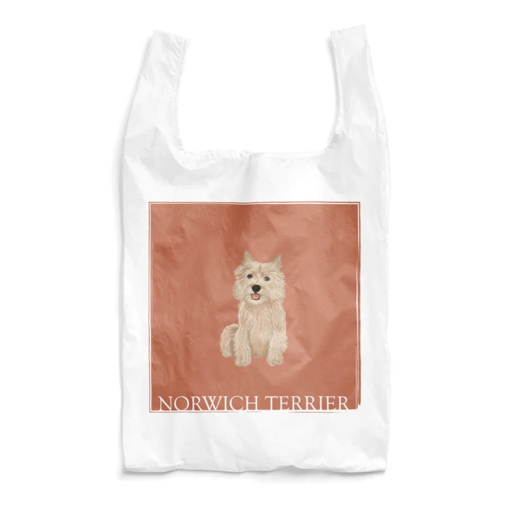 sayapochaccoのMy favirite terriers drom A to Z　~N~ NORWICH TERRIER エコバッグ