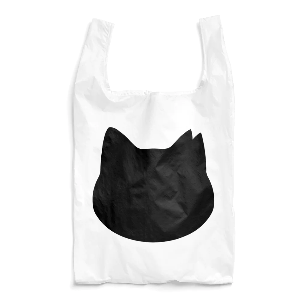 ichinoshopのさくら猫シルエット/ブラック Reusable Bag