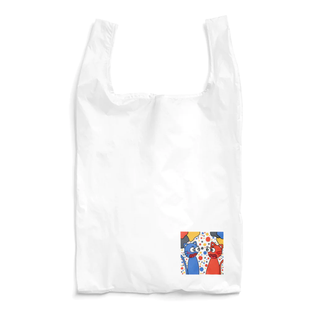 ネコネココネコネのびっくりキャッツ Reusable Bag