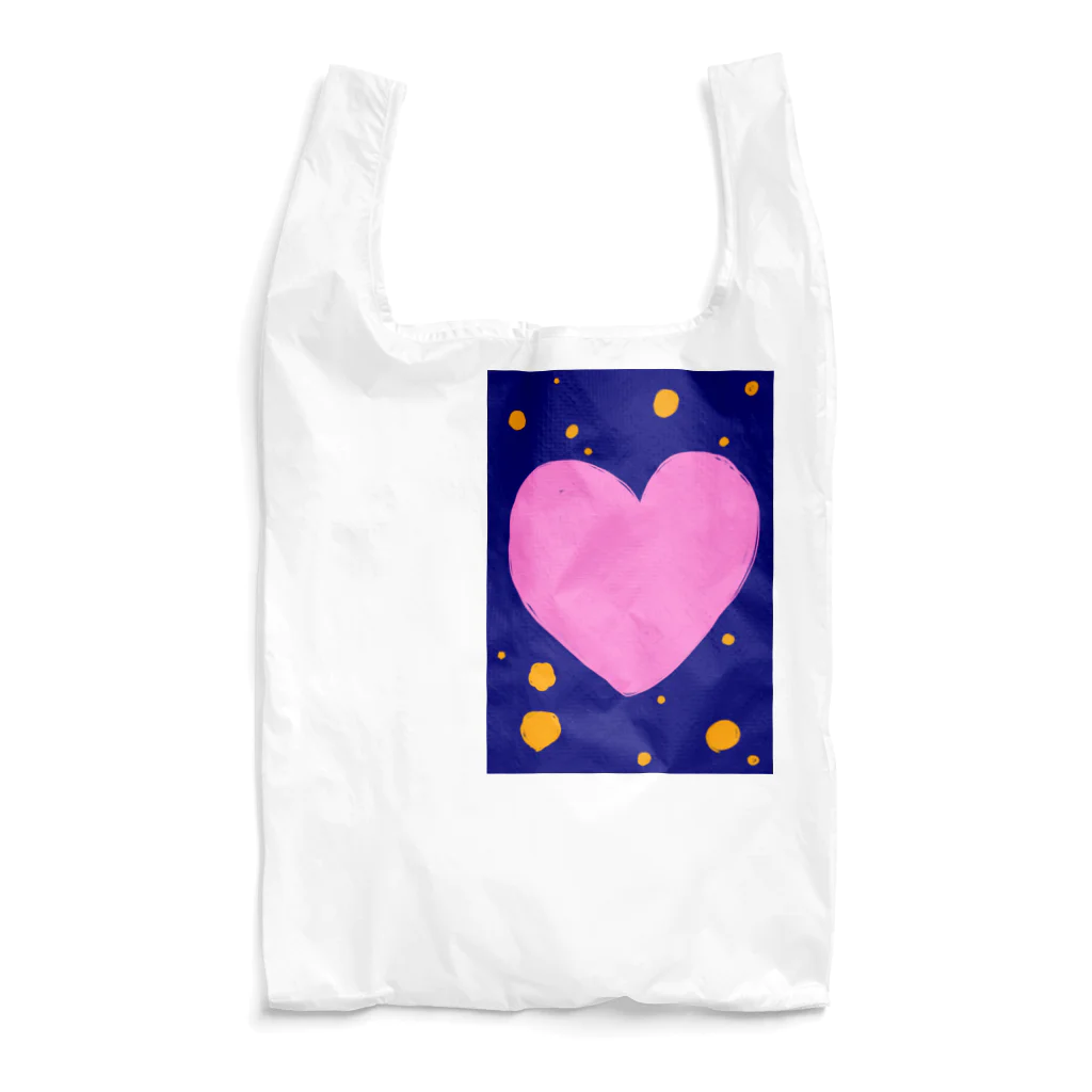 1080shopのハートと夜空 Reusable Bag