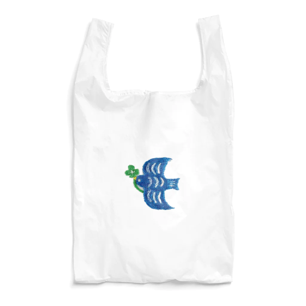 Rico accessoriesの幸せの青い鳥と四つ葉のクローバー Reusable Bag