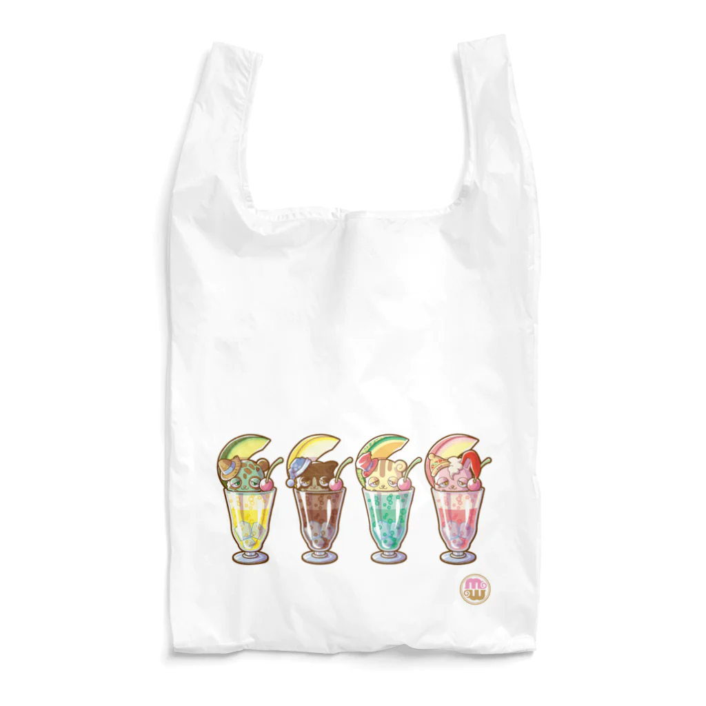 Melty-Worldのメルティワールド　４匹のクリームソーダ Reusable Bag