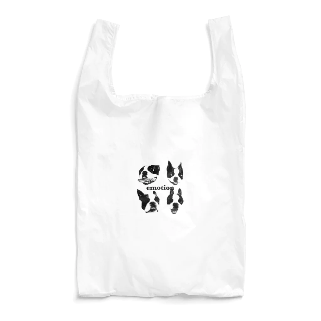 アビ屋さんのemotion ブラック Reusable Bag