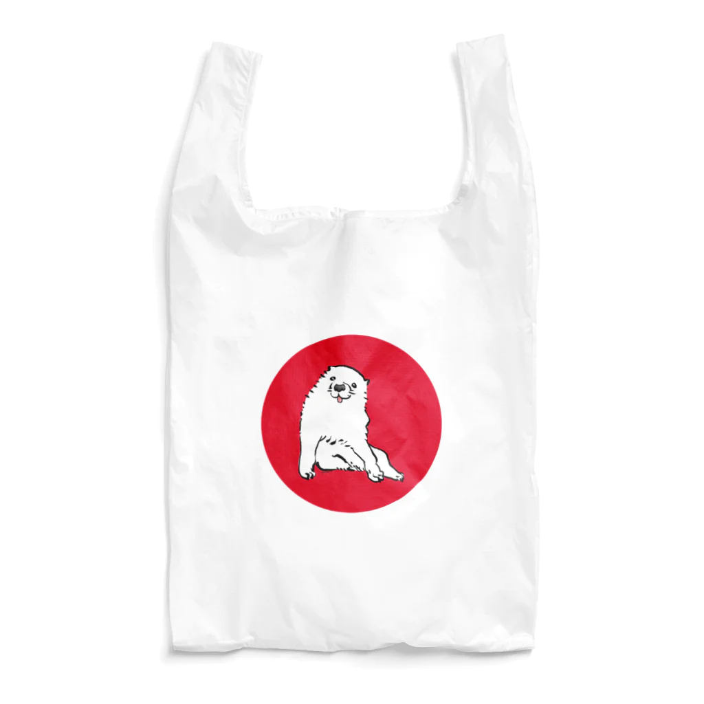 ふくふく商店の長沢芦雪の「あの犬」※日の丸バージョン Reusable Bag