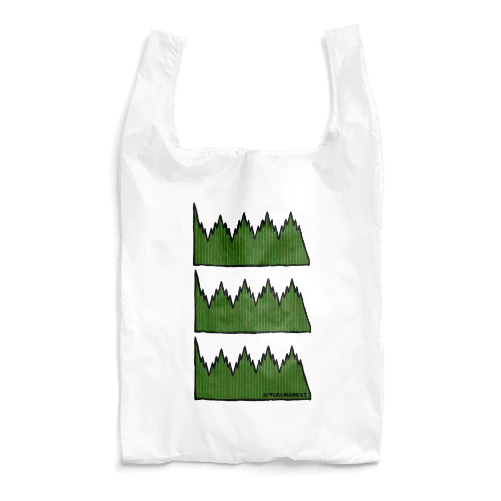 ツルカメ2の三枚のバラン Reusable Bag