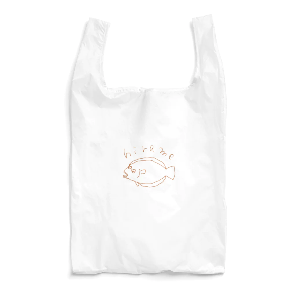 ゆるデザイン shopのゆるヒラメ Reusable Bag