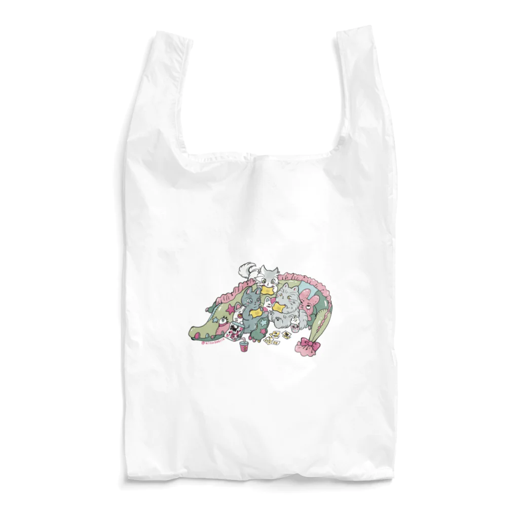 猫のきぬくんのお店の夢中なにゃんず Reusable Bag