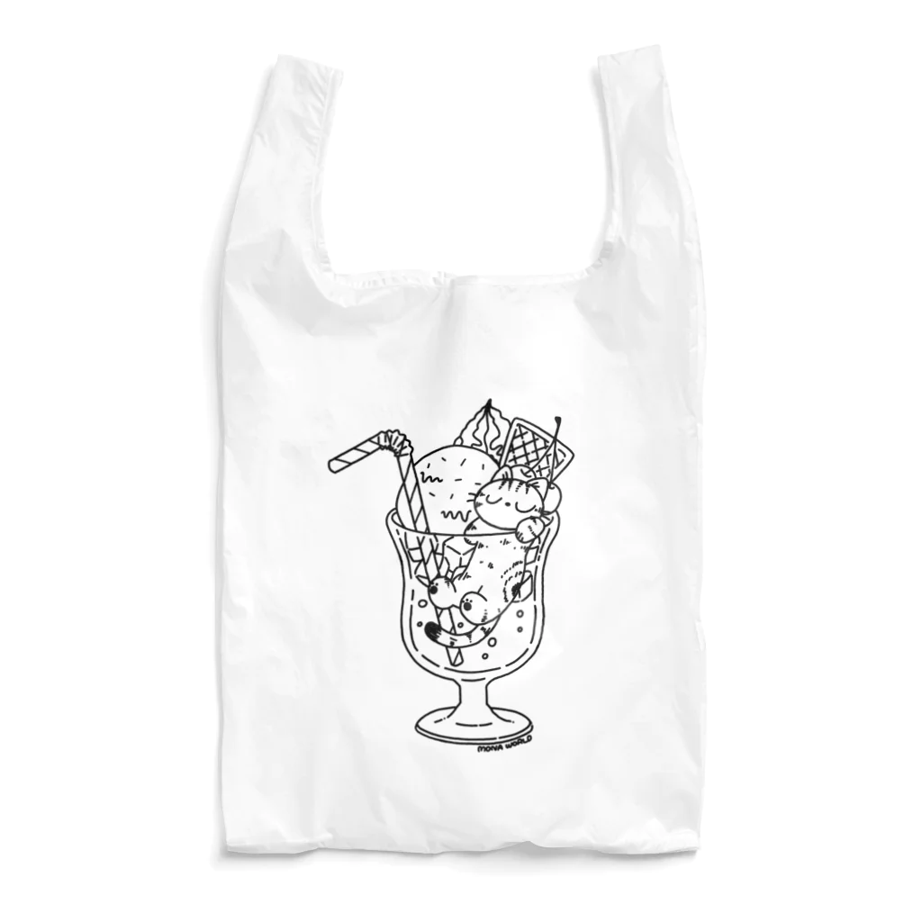 MONA WORLDのクリームソーダとモナ Reusable Bag