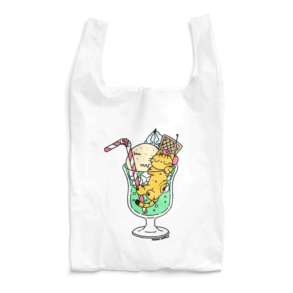 MONA WORLDのクリームソーダとモナ Reusable Bag