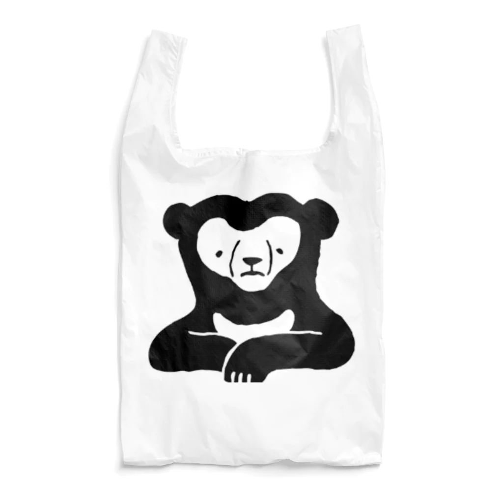 ナラティヴ・ラボ マーケットのくまざわくん（ブラックライン） Reusable Bag