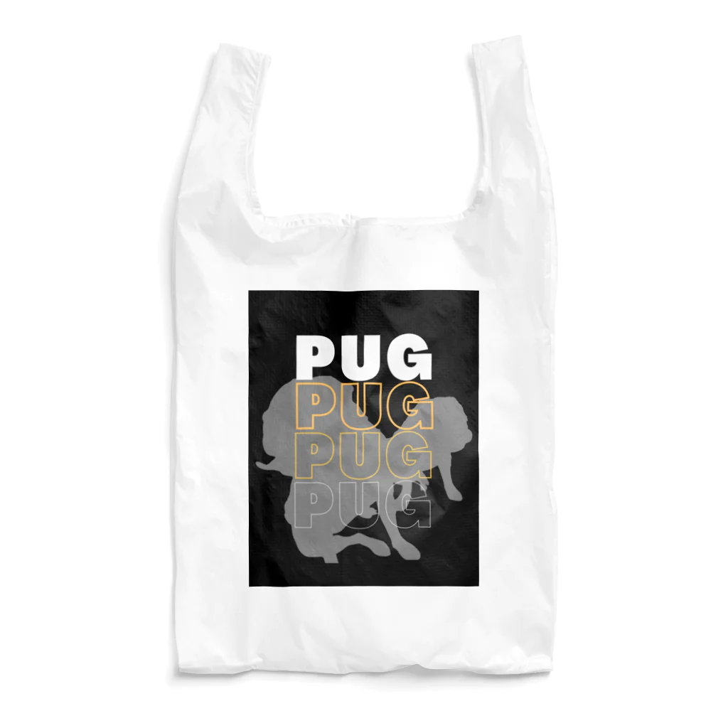 INULAVITAのPug silhouette Reusable Bag