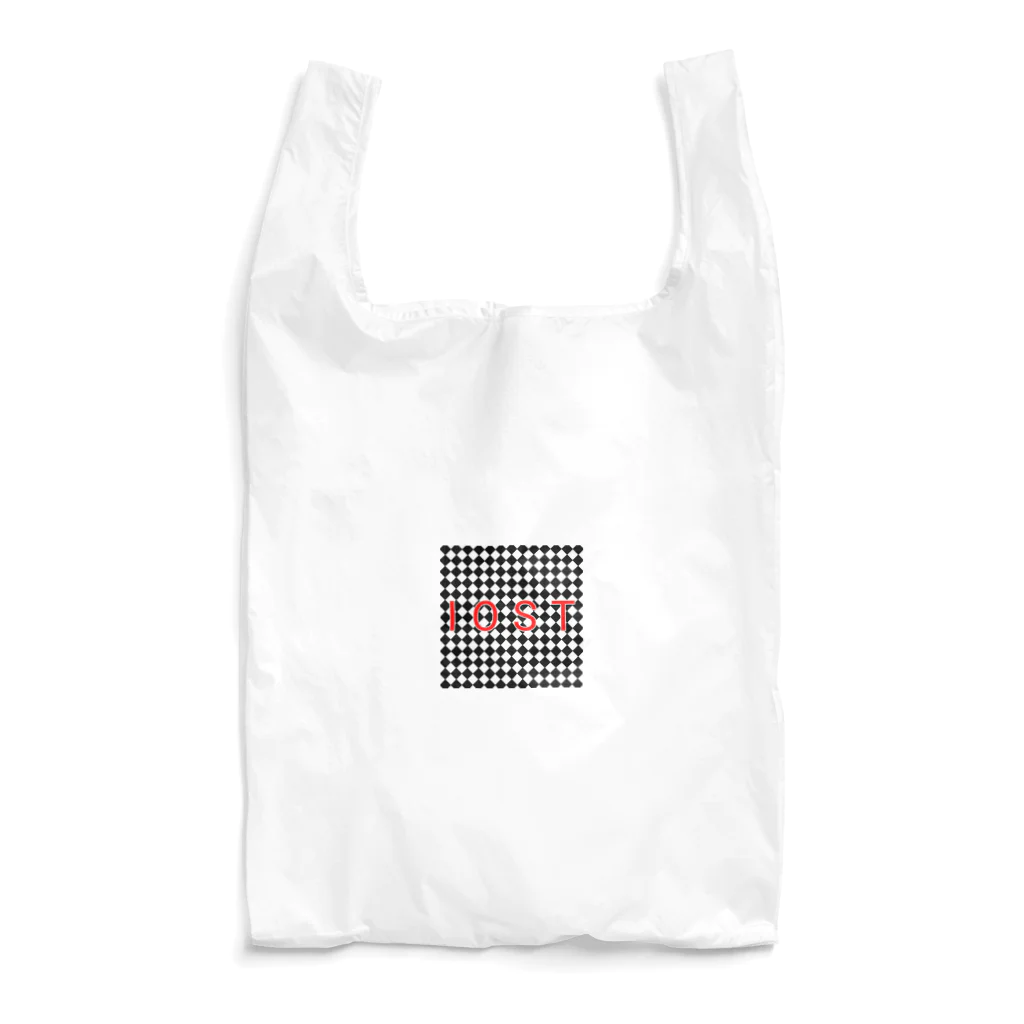 IOST_Supporter_CharityのIOSTバーサスデザイン③(菱形黒) Reusable Bag