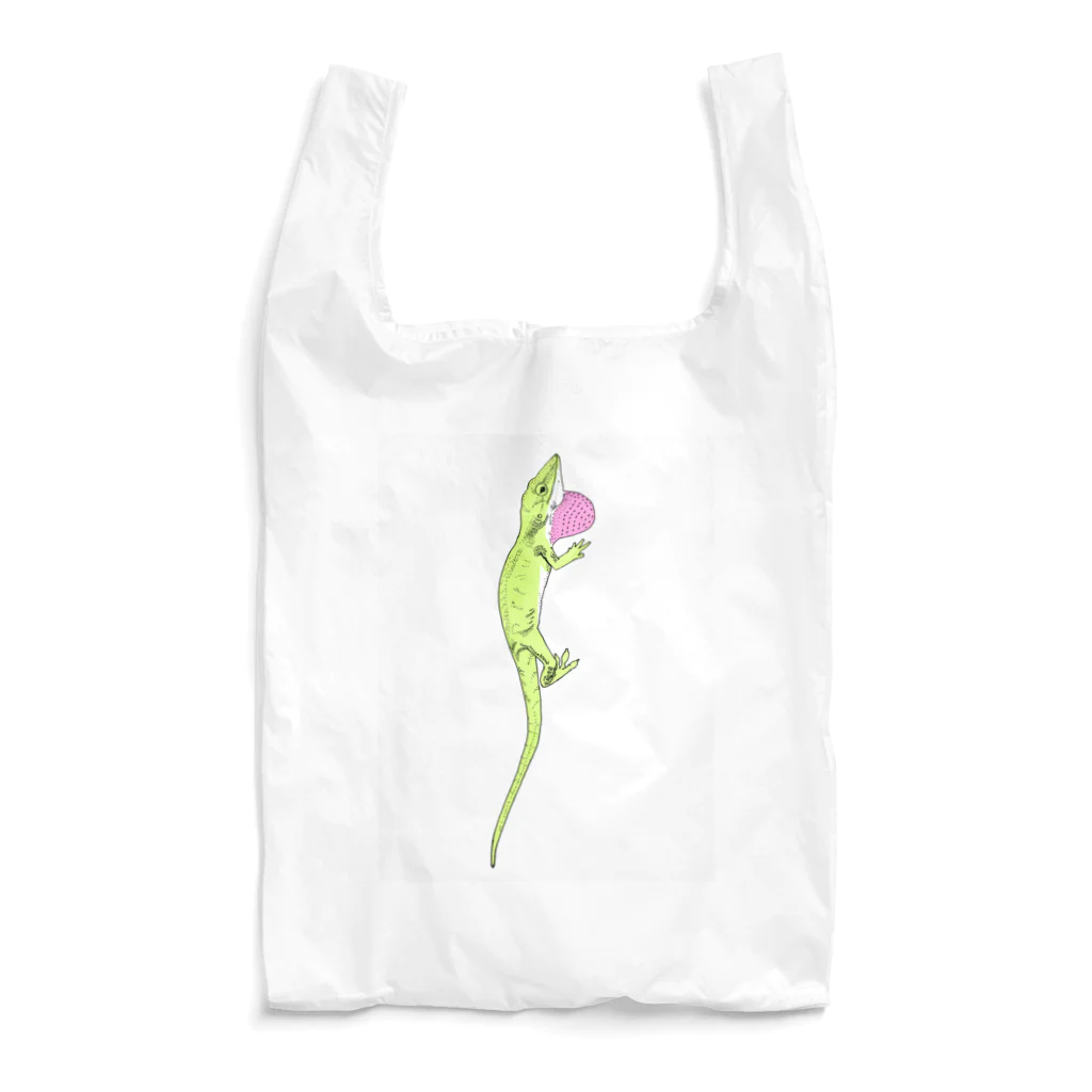 chippitomuのグリーンアノールくん Reusable Bag