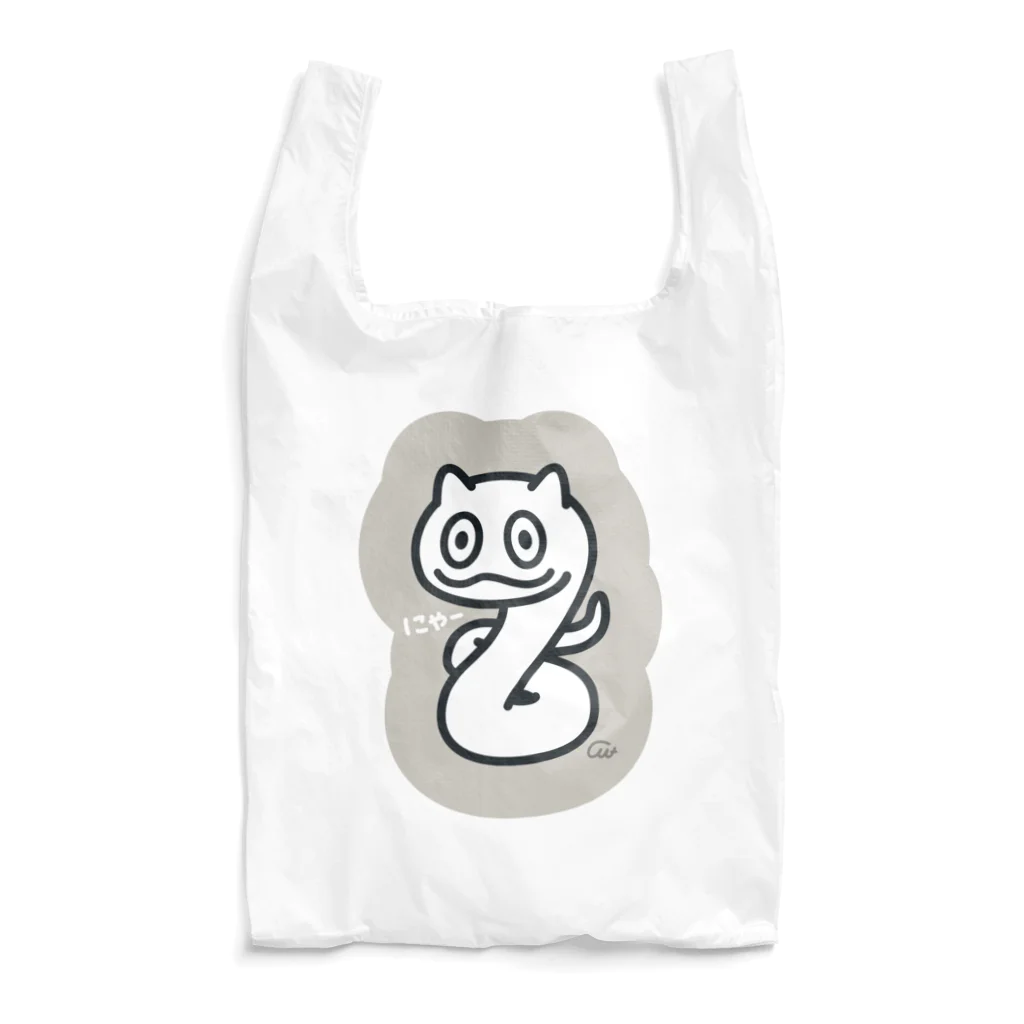 イラスト MONYAAT のへびにゃーん Reusable Bag