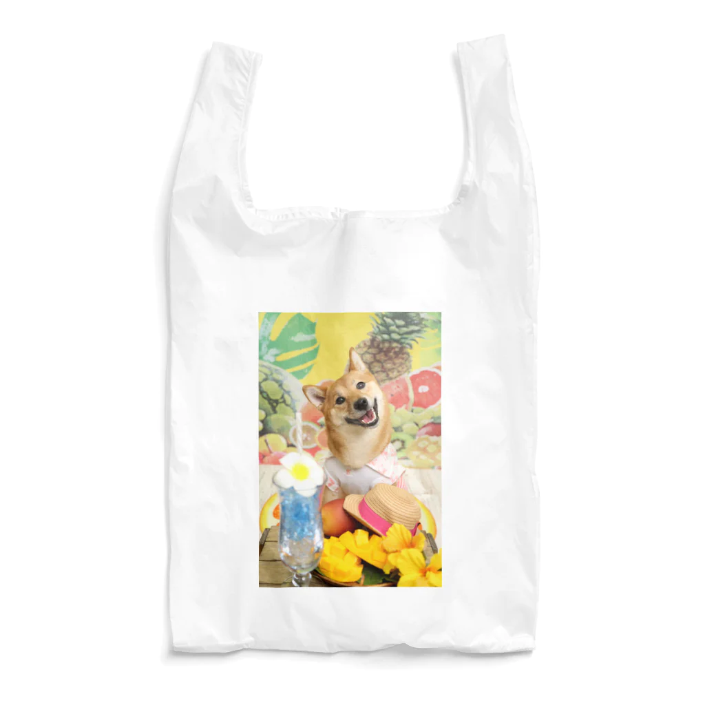 柴犬グッズ専門店 あられ堂の柴犬　真夏のリゾート001 Reusable Bag