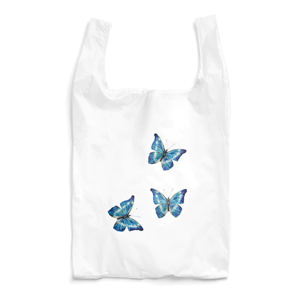 neruの油彩画「Blue butterfly」 Reusable Bag