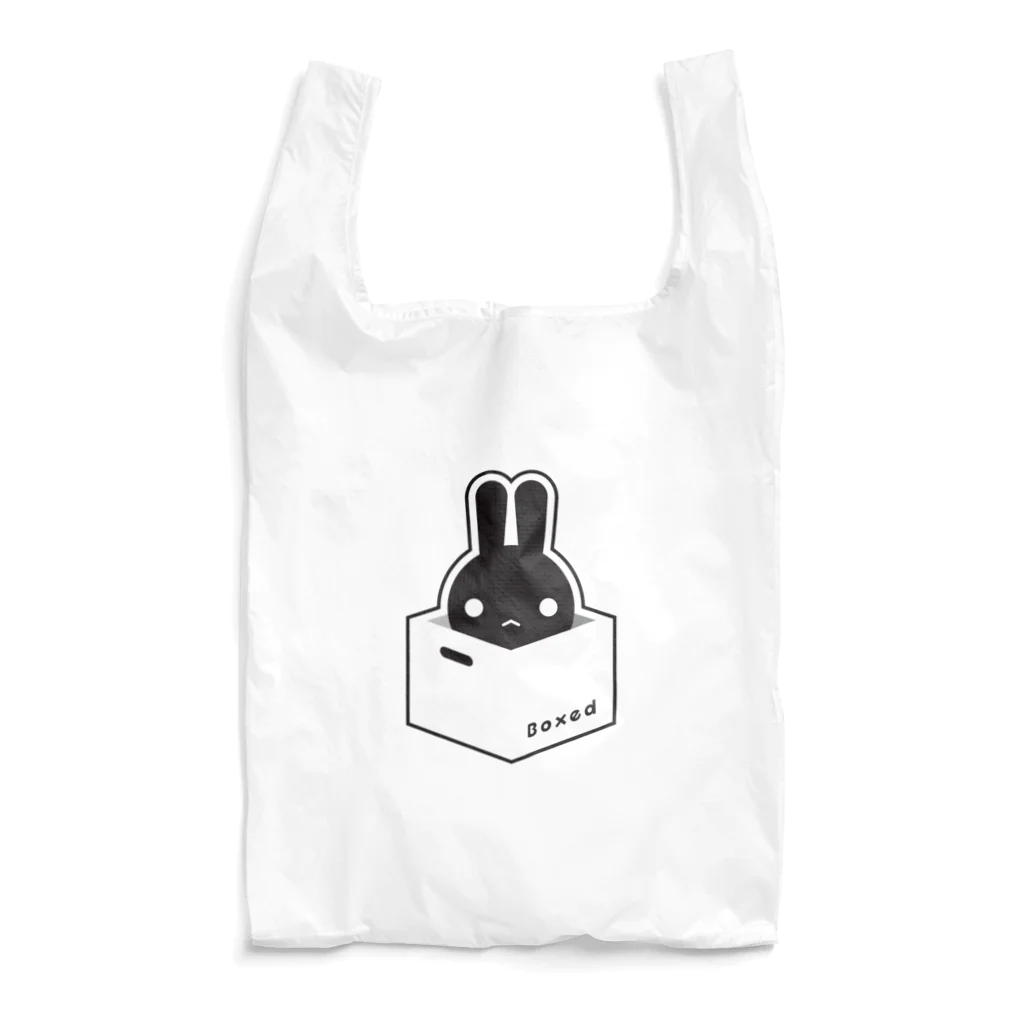 ツギハギ ニクの【Boxed * Rabbit】黒Ver Reusable Bag