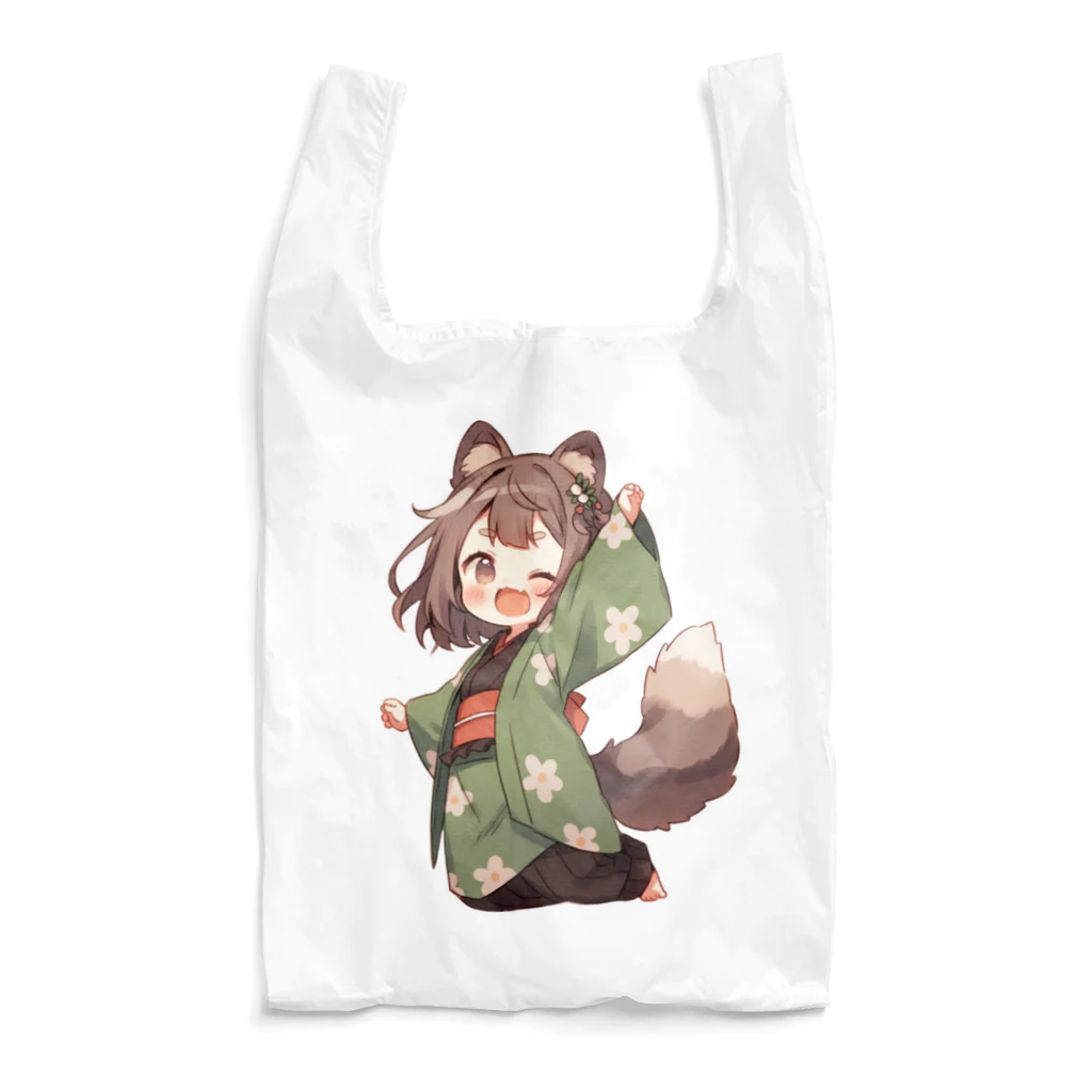 jai-to-anのたぬっぺ (Tanuppe) ver.1　狸の神様、たぬき、タヌキ Reusable Bag