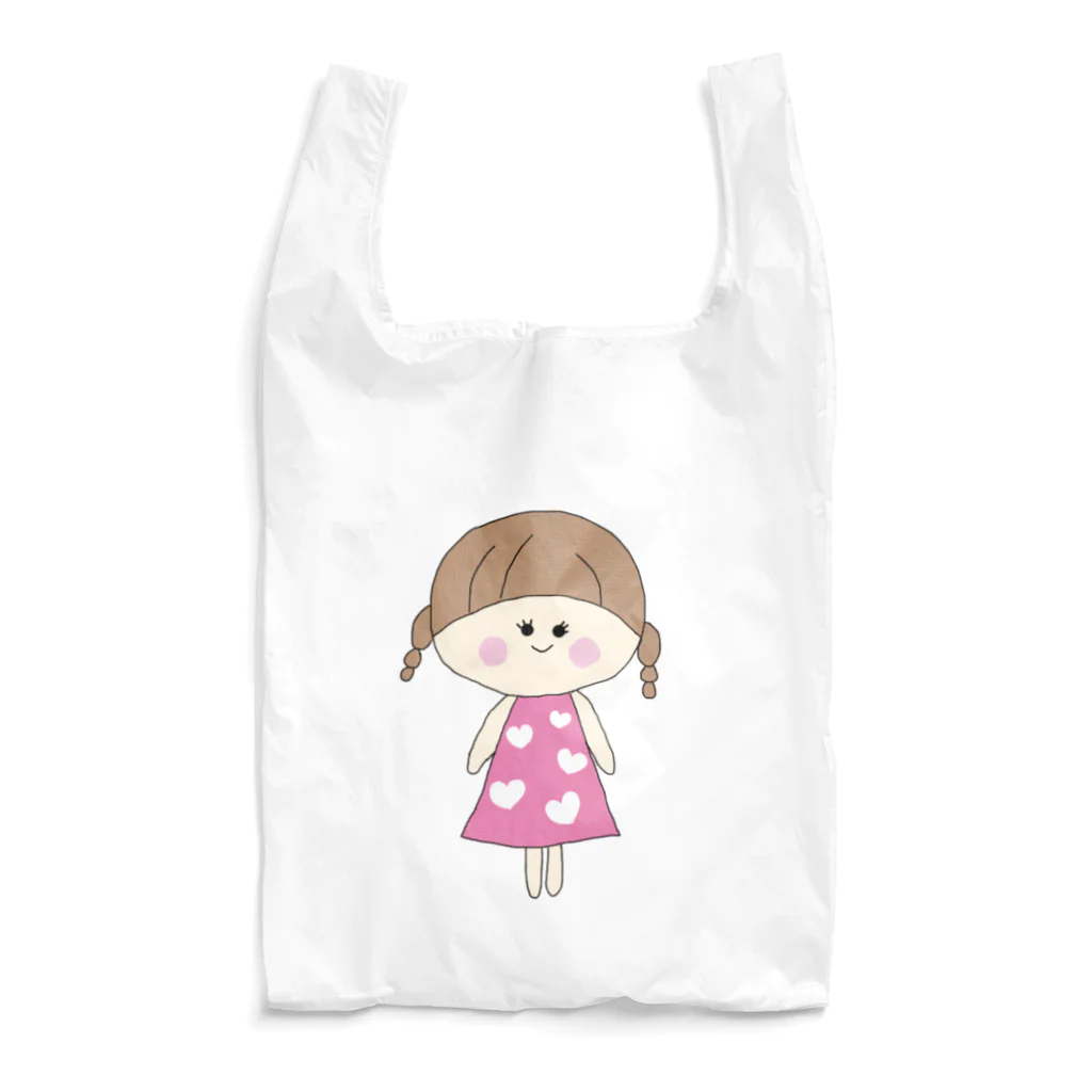 らぶたんらんどのラブリーな三つ編みの女の子 Reusable Bag