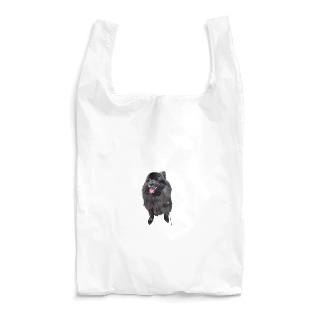 kanakoto24の黒ポメのフクちゃん Reusable Bag