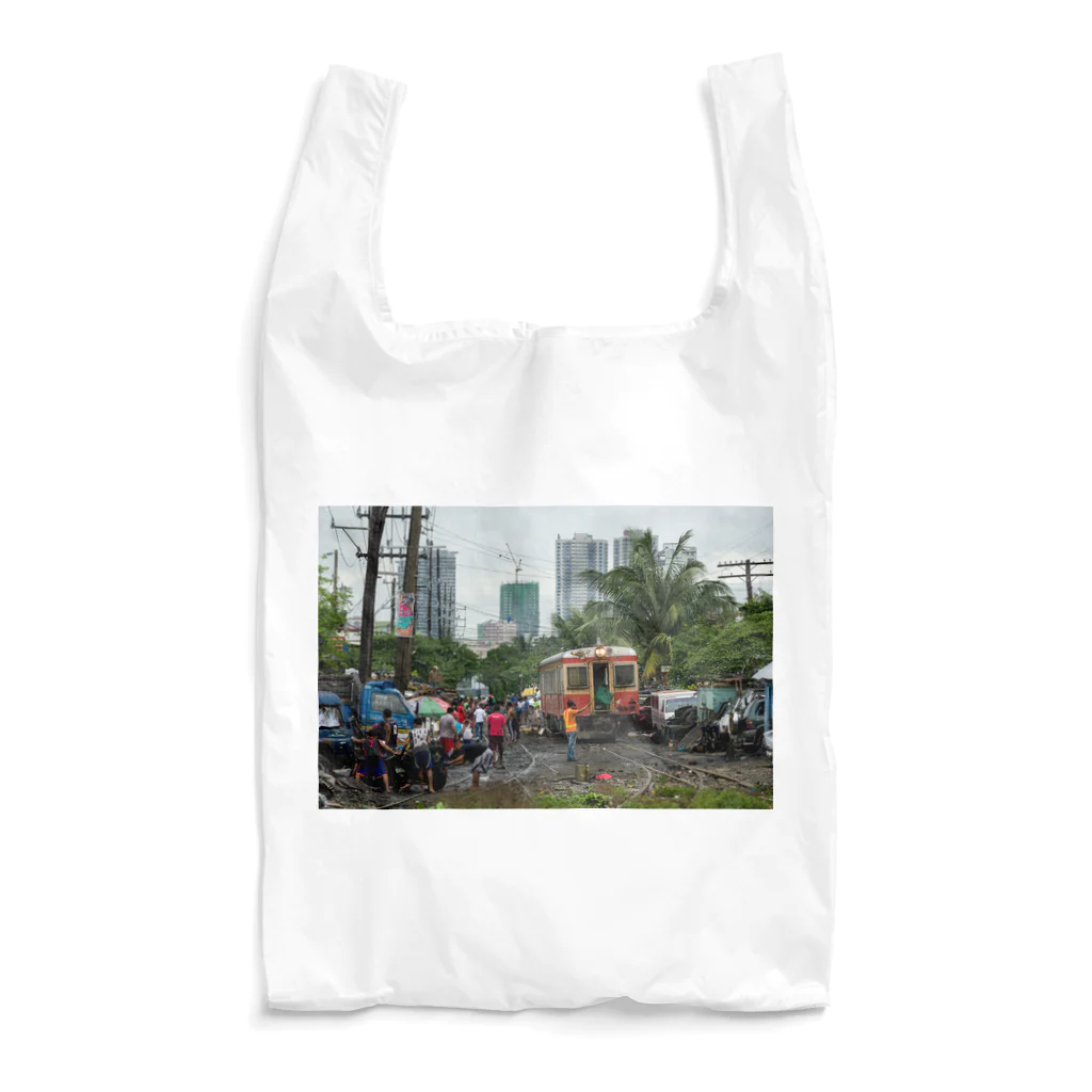 Second_Life_of_Railwaysのフィリピン国鉄の元JR東日本キハ52がスラム街を駆け抜ける Reusable Bag