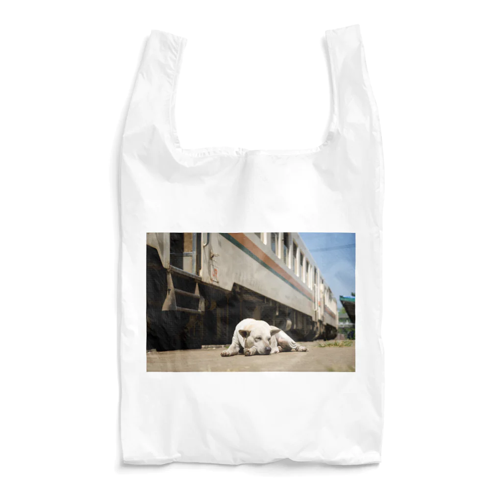 Second_Life_of_Railwaysのミャンマーに渡った元JR東海キハ11系気動車の傍らで眠る野良犬 Reusable Bag