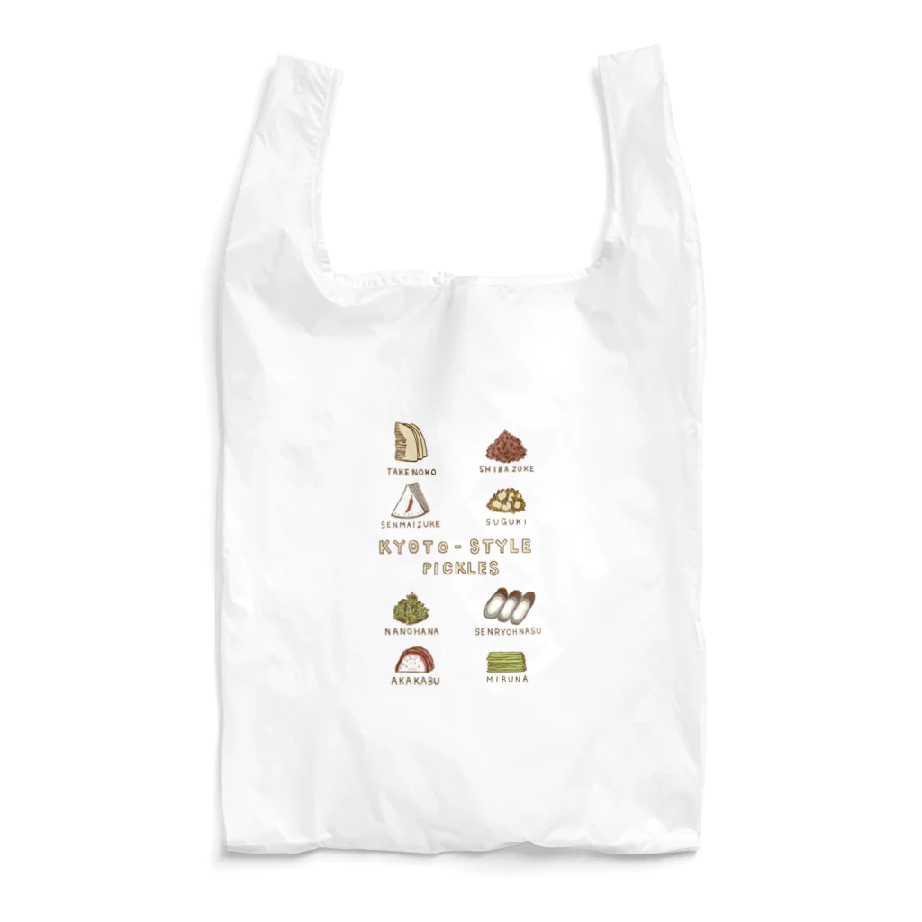 NIKORASU GOの京都グルメデザイン「京漬物」 Reusable Bag