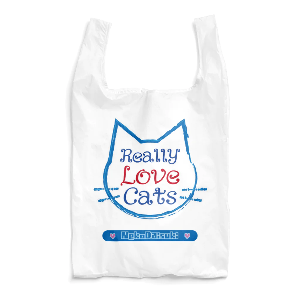 HeartToMeのねこ大好き　ReallyLoveCats Reusable Bag