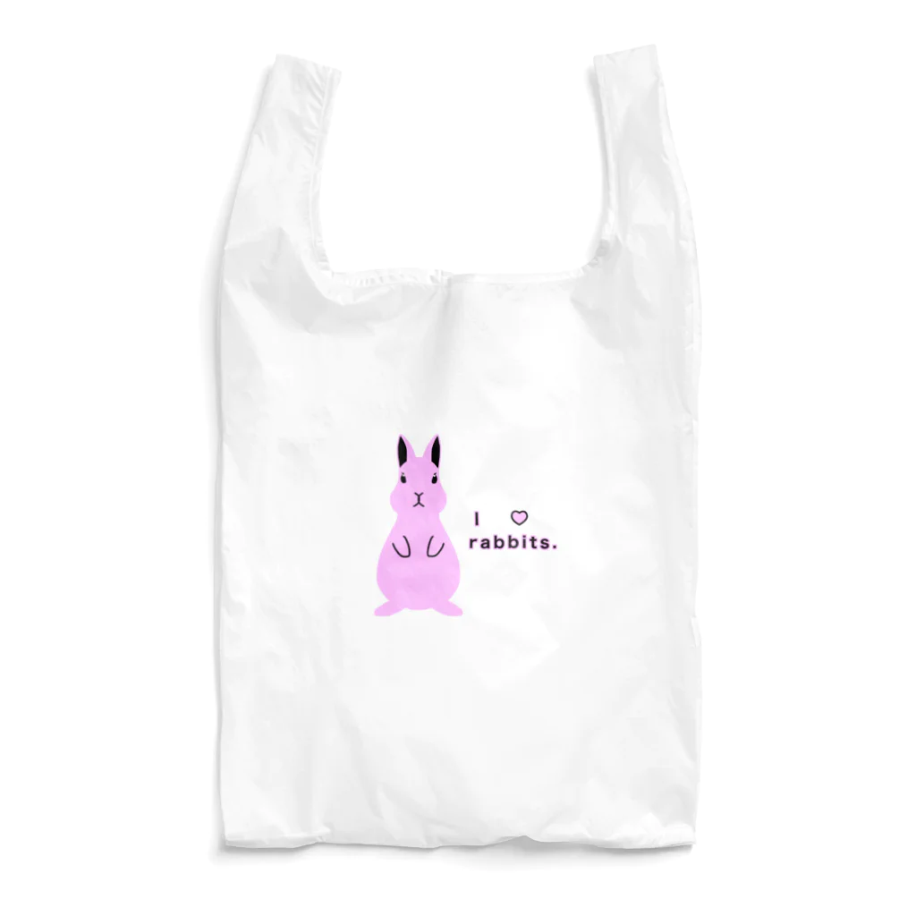 天十里SHOPのI love rabbits. Reusable Bag