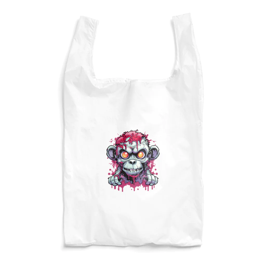 Vasetti_pressのゾンビ猿 Reusable Bag