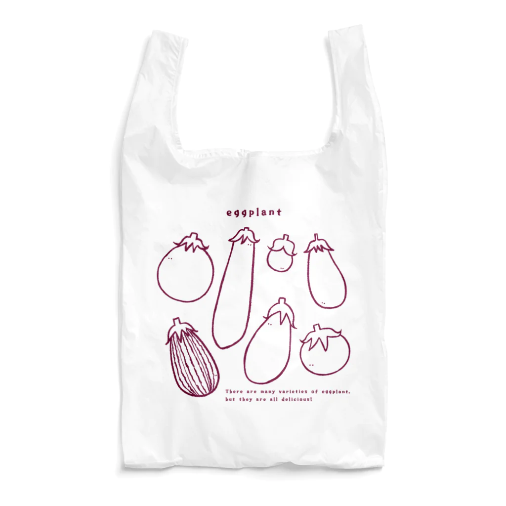 Aランチサラダ付SHOPの夏のeggplantさん1 Reusable Bag