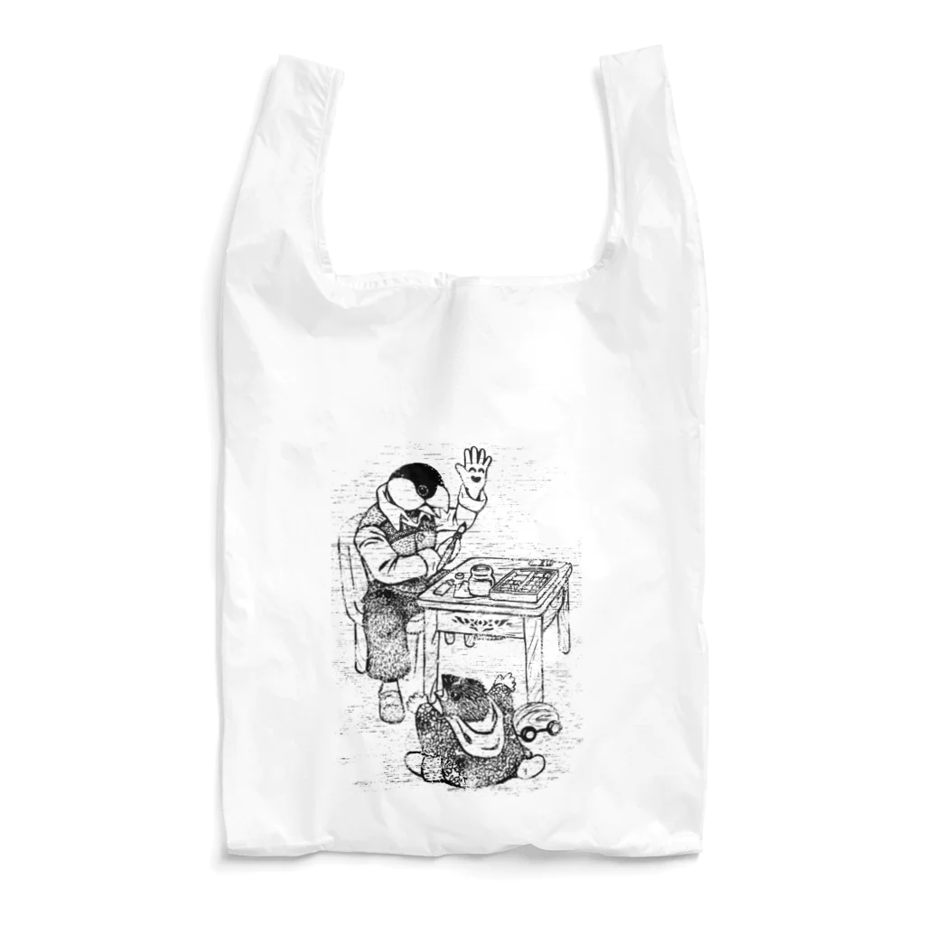文張屋の文鳥ピーポー01_Artist Reusable Bag