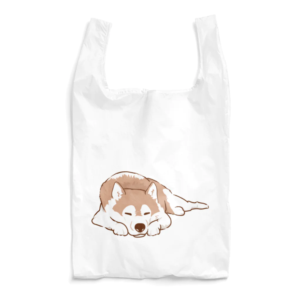 WANPU  by YUn.のチョコカラー　眠るハスキー　 Reusable Bag