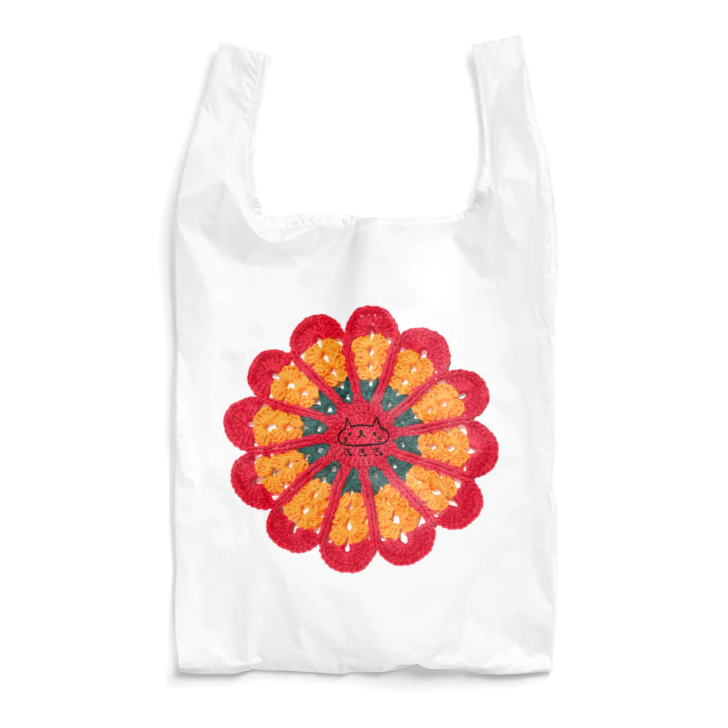 きゅきゅ堂のお花モチーフ編み  -昭和レトロ きゅきゅ堂 乙女チック- Reusable Bag