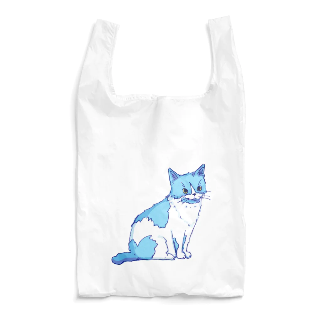 もちけらの水色の猫ちゃん Reusable Bag