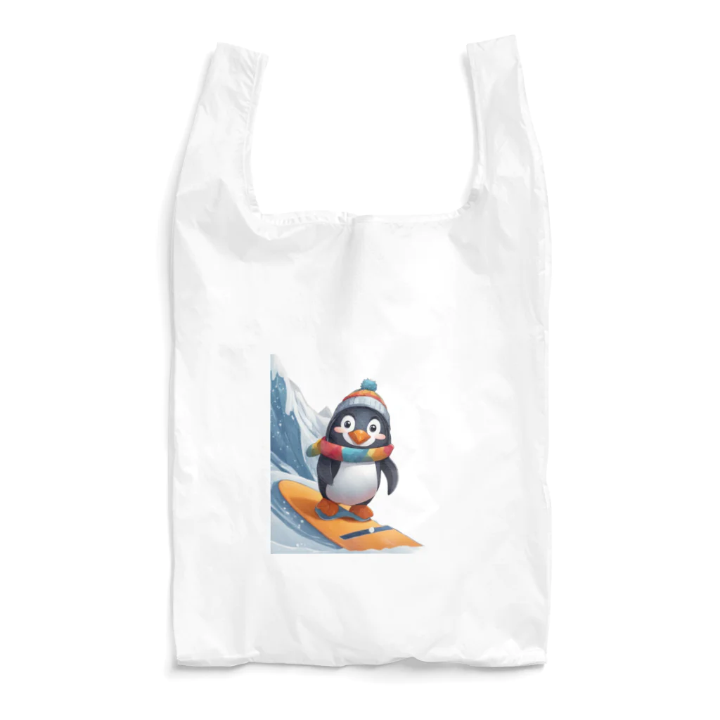 Gloriousのペンギンの冒険スノーボードパーティ Reusable Bag