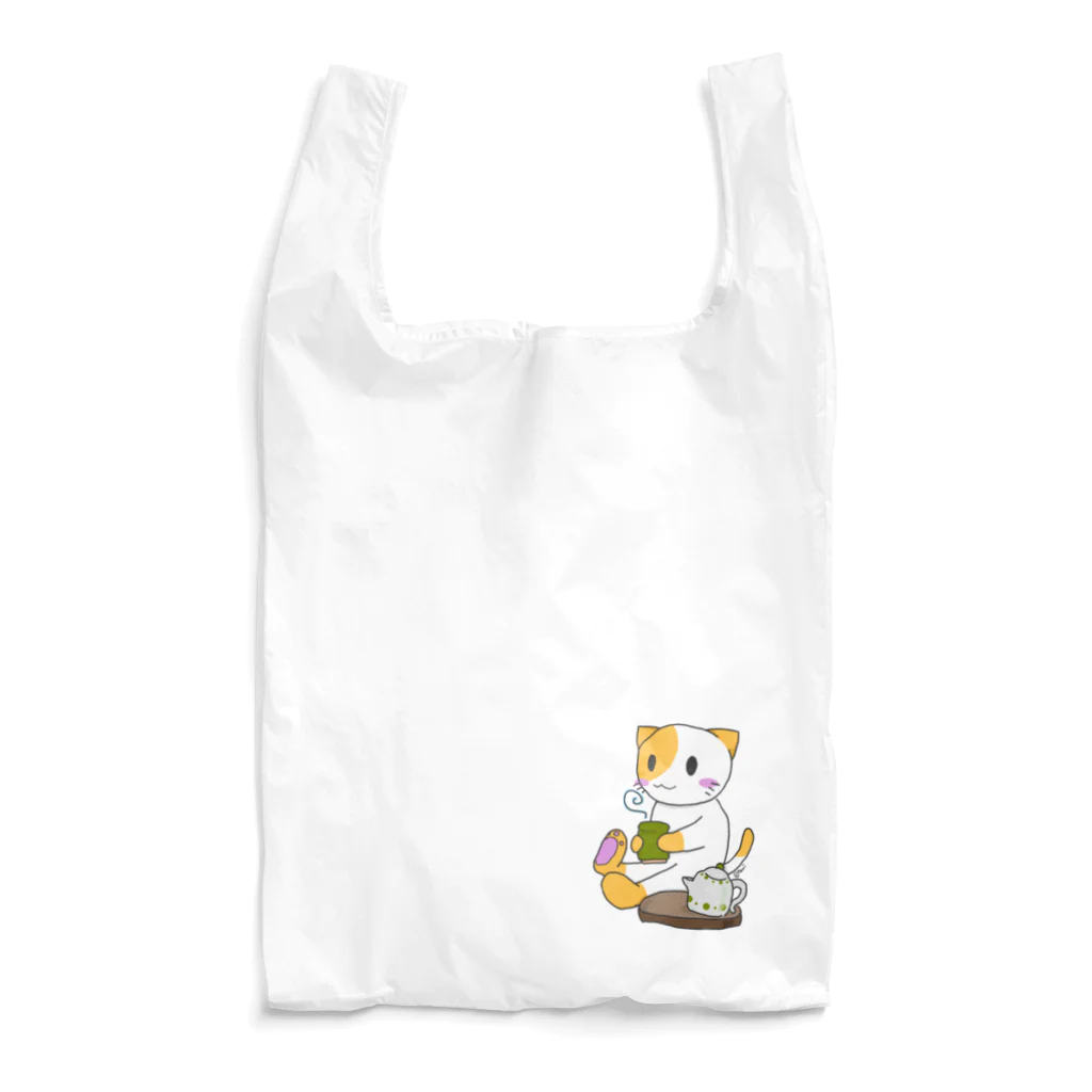 たみ★ずかんのお茶飲むたみねこ Reusable Bag