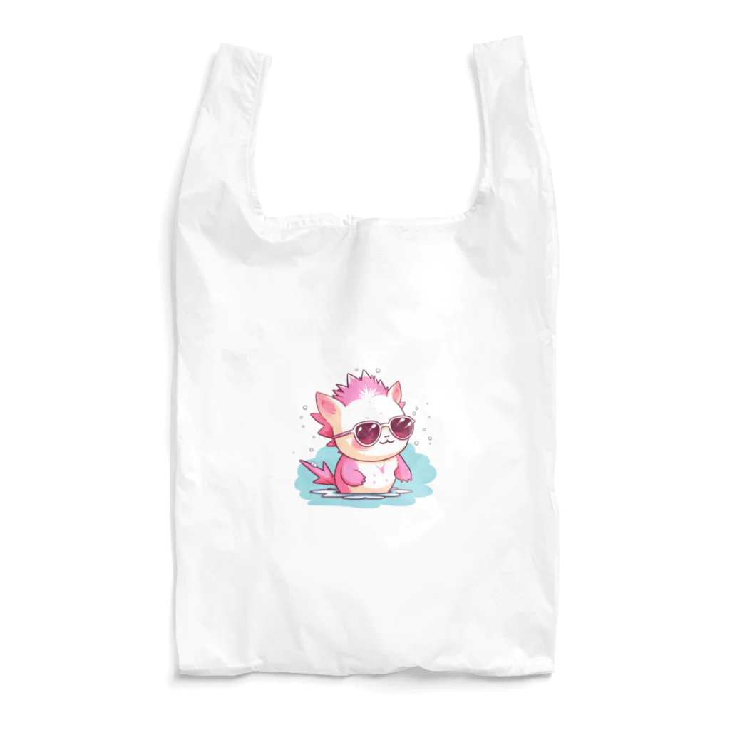 Vasetti_pressのサングラスをかけているウーパールーパー Reusable Bag