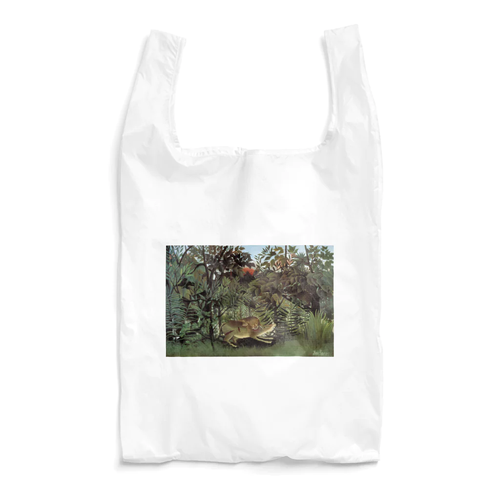 世界美術商店の飢えたライオン / The Hungry Lion Throws Itself on the Antelope Reusable Bag