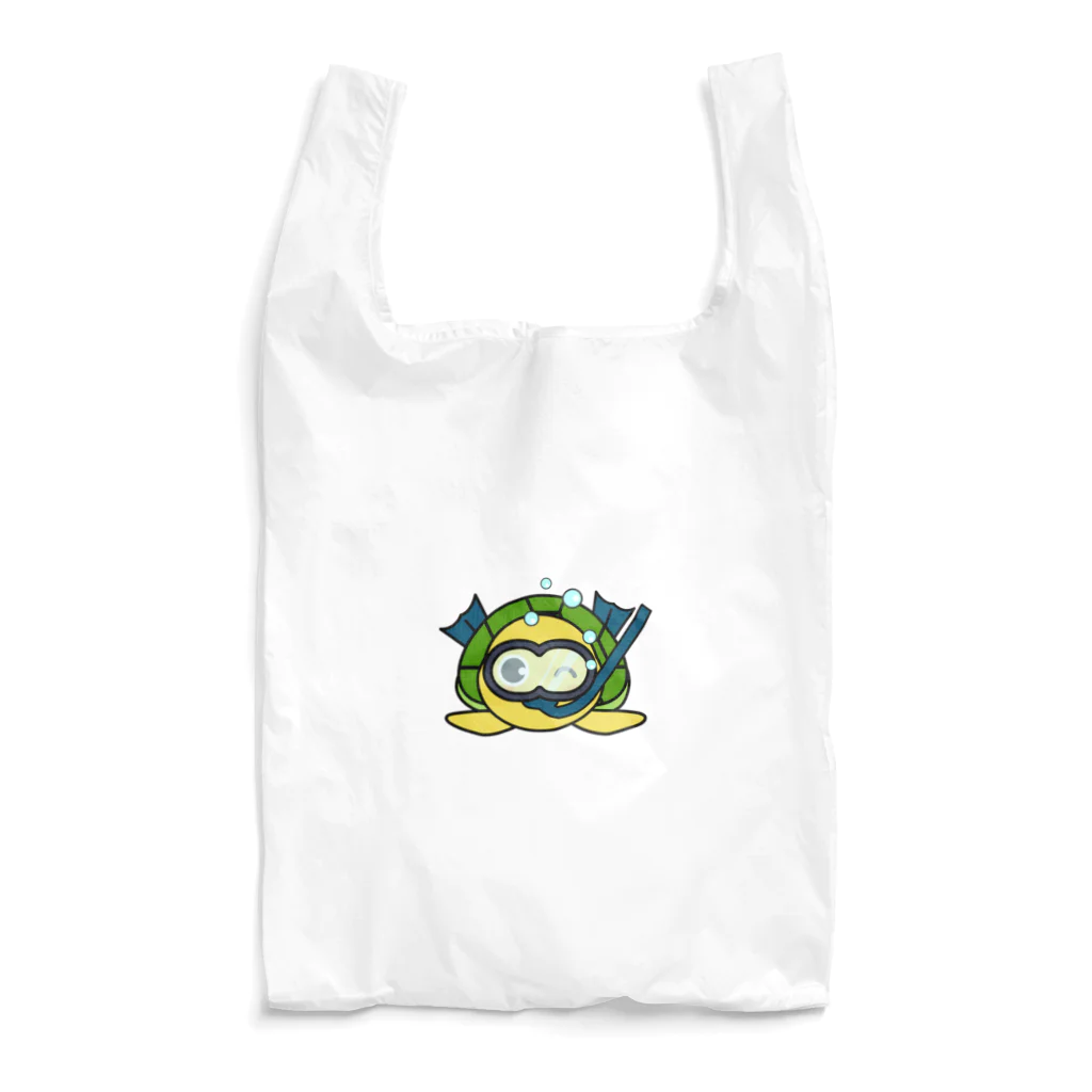 chicodeza by suzuriのシュノーケリング亀ちゃん Reusable Bag